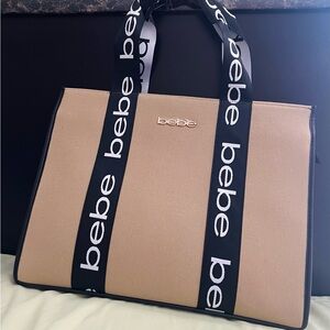 Bebe Khaki hand carry bag XL sizes lightweight,
